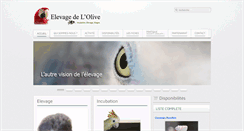 Desktop Screenshot of elevageolive.fr