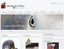 Tablet Screenshot of elevageolive.fr